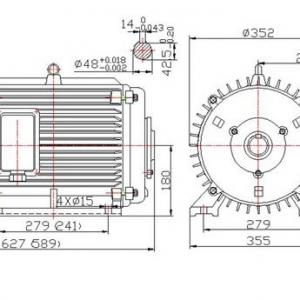 10kw 300rpm Low Speed Horizontl Wind Power Generator