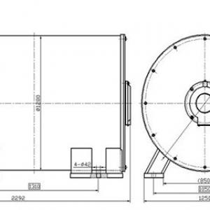 1200kw 100rpm Low Speed Large Horizontal Permanent Magnet Generator
