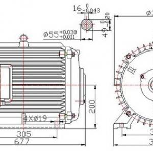 5kw 100rpm Low Speed Horizontal Permanent Magnet Generator
